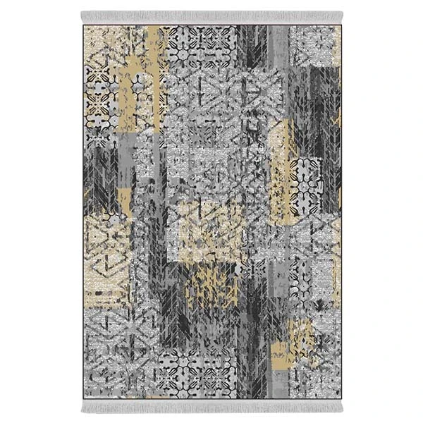 فرش پارچه‌ای دفه مدل فرشینه طرح مدرن کد 92