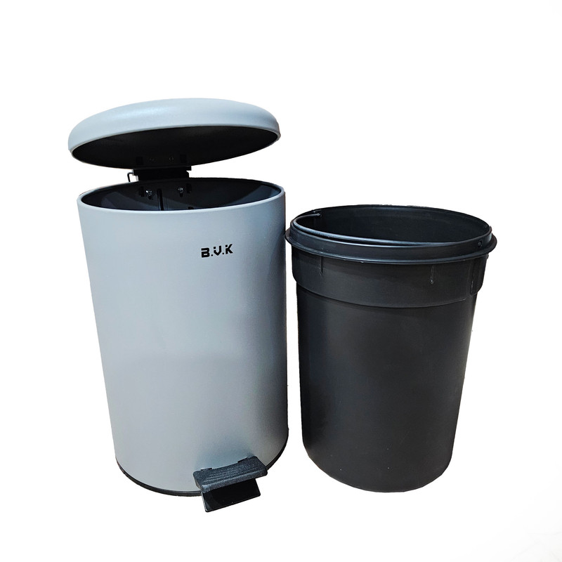سطل زباله پدالی بی.وی.کی مدل آرام بند کد MD833092 گنجایش 12 لیتر