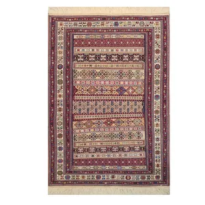 گلیم دستباف یک متری طرح سوزنی مدل AA254