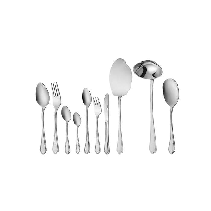 سرویس قاشق و چنگال 98 پارچه ناب استیل مدل ونیز سرویس قاشق و چنگال 98 پارچه ناب استیل مدل ونیز