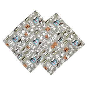 دستمال آشپزخانه بومرنگ مدل Dorsa بسته دو عددی