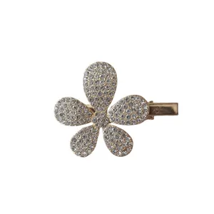 گیره مو زنانه مدل گل نگینی