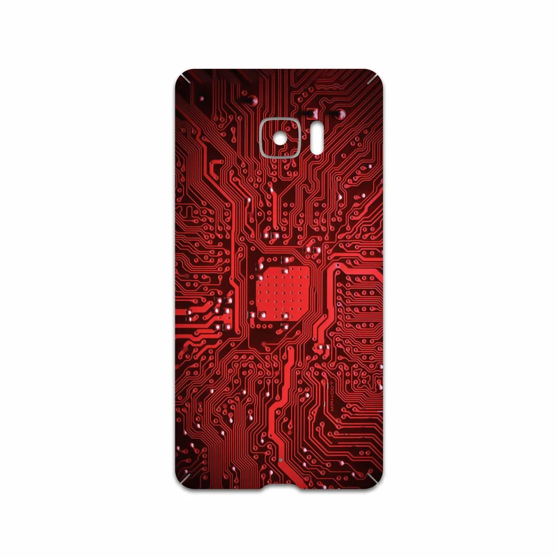 برچسب پوششی ماهوت مدل Red Printed Circuit Board مناسب برای گوشی موبایل اچ تی سی U Ultra
