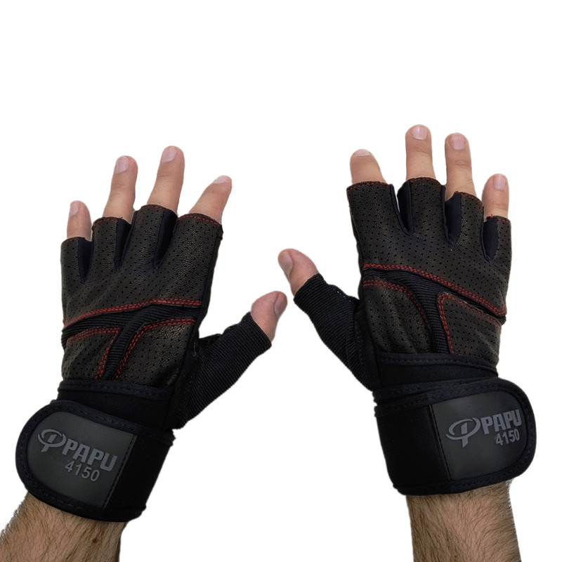 دستکش دوچرخه سواری مدل کف ژله دار کد PAPU 4150 L