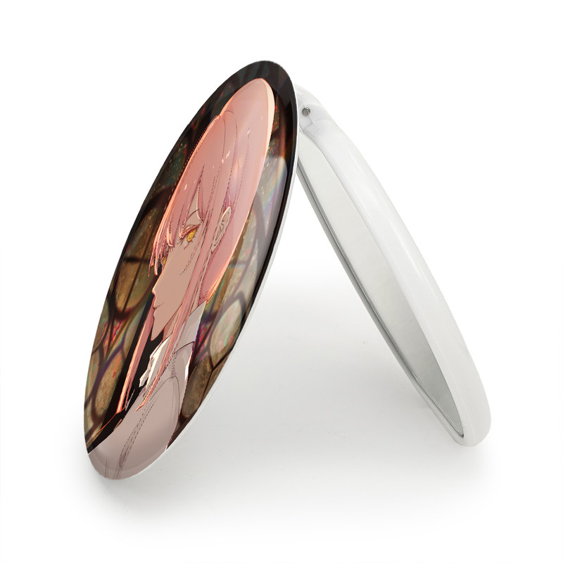 آینه جیبی خندالو طرح ماکیما انیمه مرد اره ای Chainsaw Man مدل تاشو کد 17924