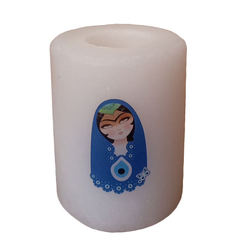 جاشمعی سنگ نمک طرح چشم زخم کد O02