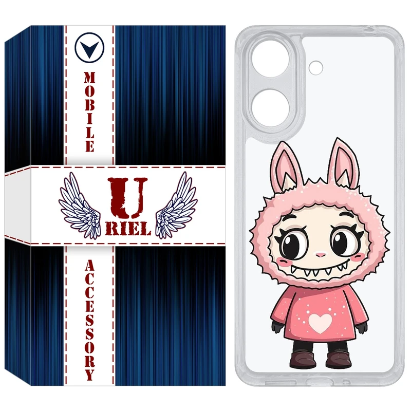 کاور یوریل مدل Clear کد 139 طرح لبوبو مناسب برای گوشی موبایل شیائومی Redmi 13C / Poco C65