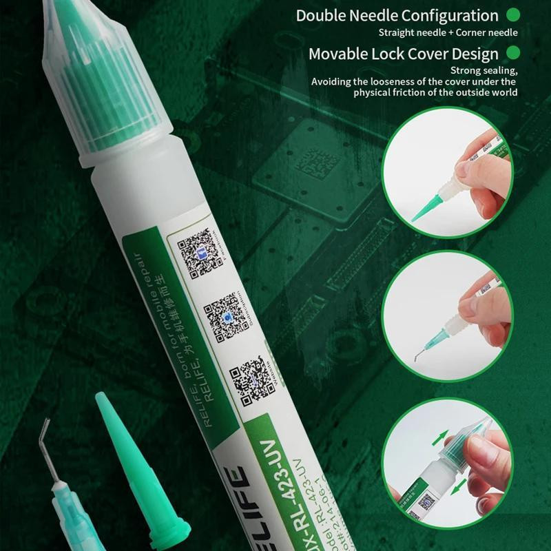 فلکس مایع ریلایف مدل RL-423-UV حجم 10 میلی لیتر