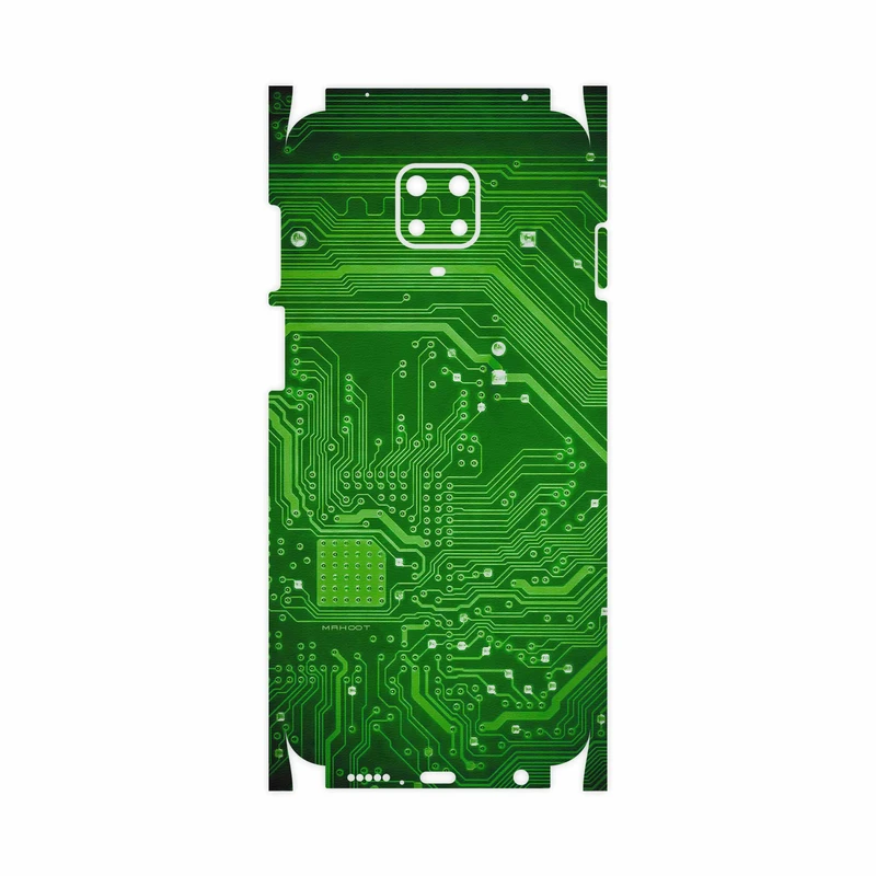 برچسب پوششی ماهوت مدل Green Printed Circuit Board-FullSkin مناسب برای گوشی موبایل شیائومی Redmi Note 9 Pro