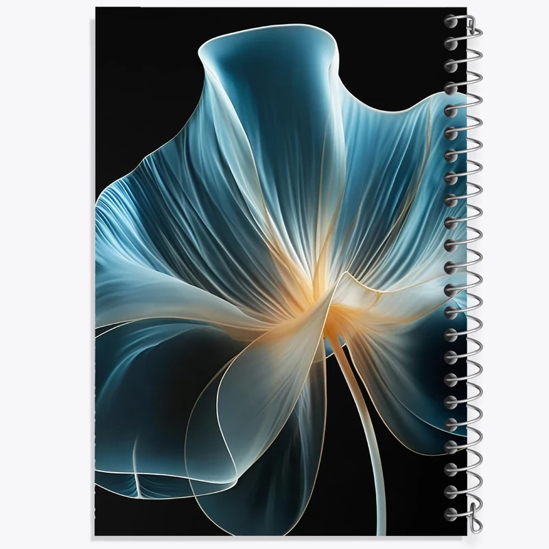 دفتر نقاشی 50 برگ خندالو طرح گل مینیمال کد N5876