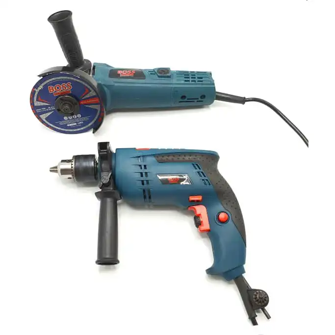 دریل چکشی و مینی فرز باس مدل BS-5835-802 مجموعه 2 عددی