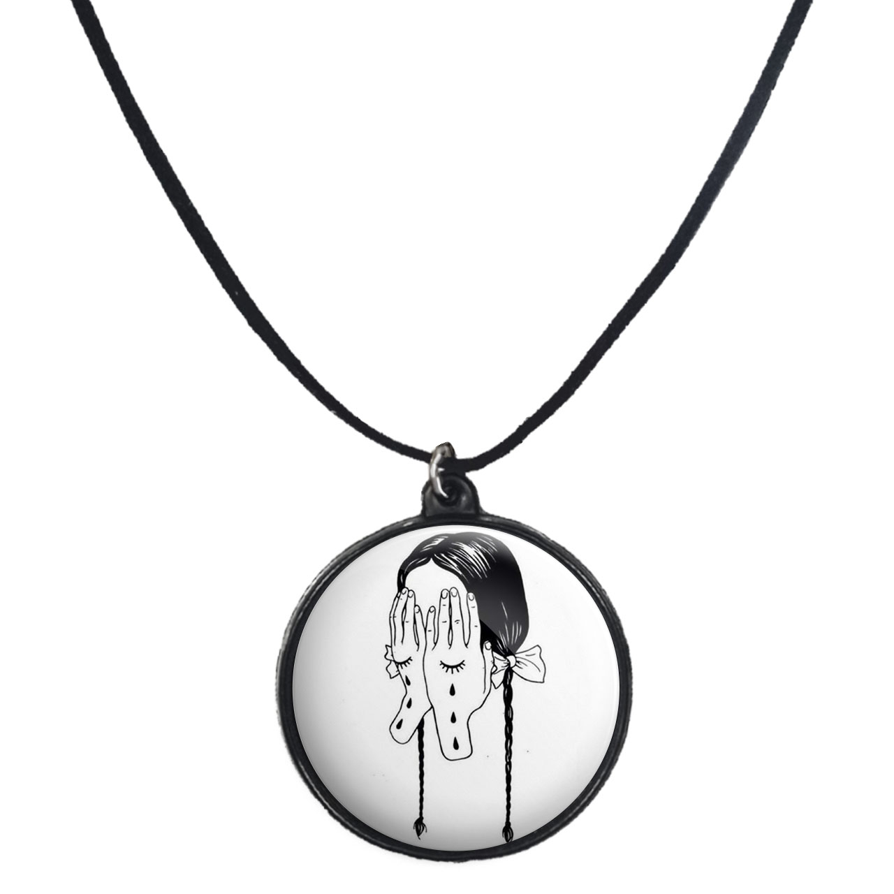 گردنبند پرمانه طرح دخترونه کد pmb.4517 مدل دو طرفه