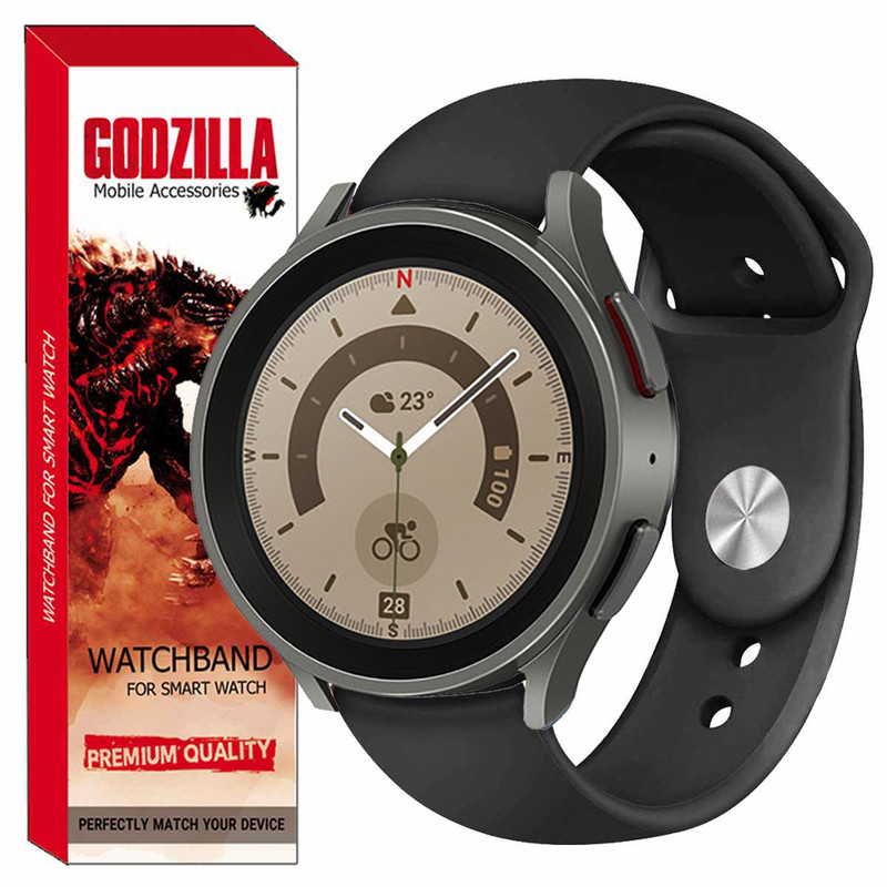 بند گودزیلا مدل SILICONE مناسب برای ساعت هوشمند سامسونگ Galaxy Watch5 Pro