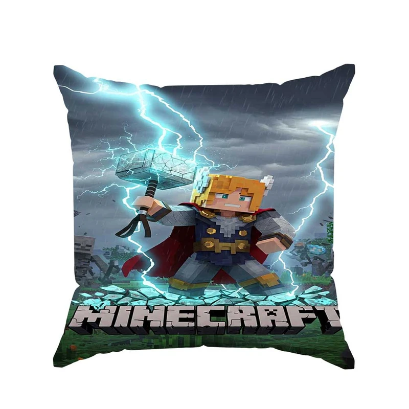 کوسن پاد آفرین مدل گیم طرح ماینکرافت کد p2979 سایز 30*30 سانتی متر 