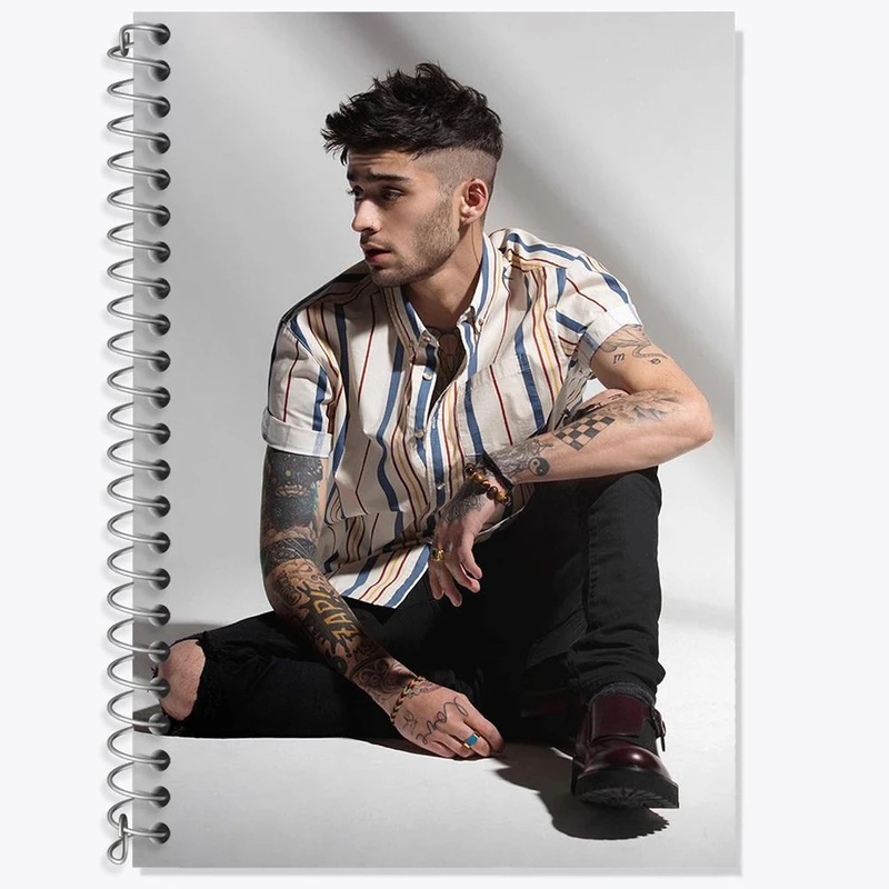 دفتر لغت 50 برگ خندالو مدل زین مالیک گروه موسیقی وان دایرکشن One Direction کد 18948