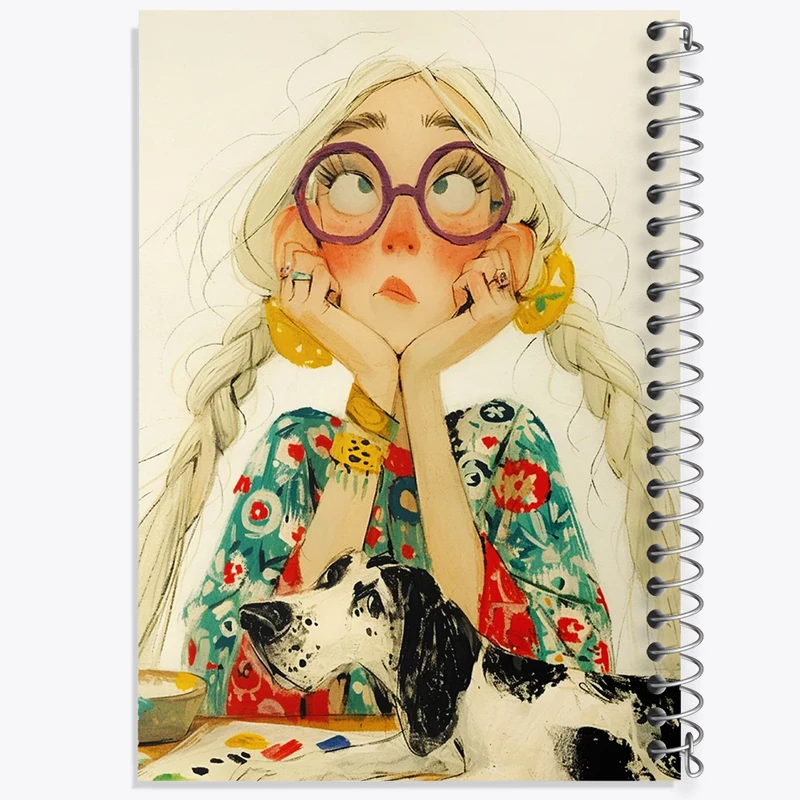 دفتر لیست خرید 50 برگ خندالو طرح دختر خنگ کد F7666