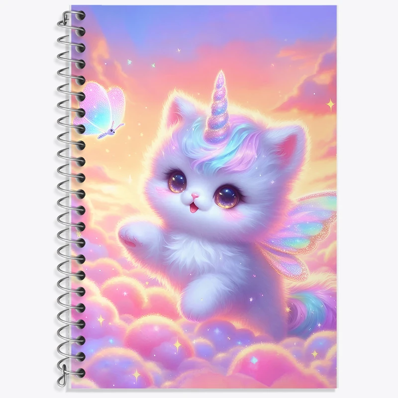 دفتر لغت 50 برگ خندالو طرح گربه کیوت کد F5359