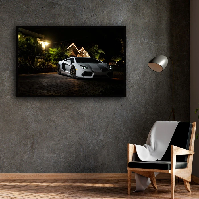 تابلو نوری بکلیت طرح ماشین لامبورگینی مدل B-D1760