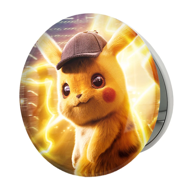 آینه جیبی خندالو طرح پیکاچو انیمه پوکمون مدل تاشو کد 17366 