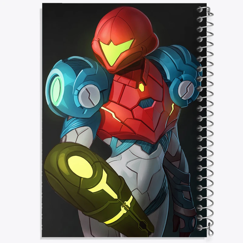 دفتر نقاشی 50 برگ خندالو طرح بازی متروید (Metroid) کد 35623