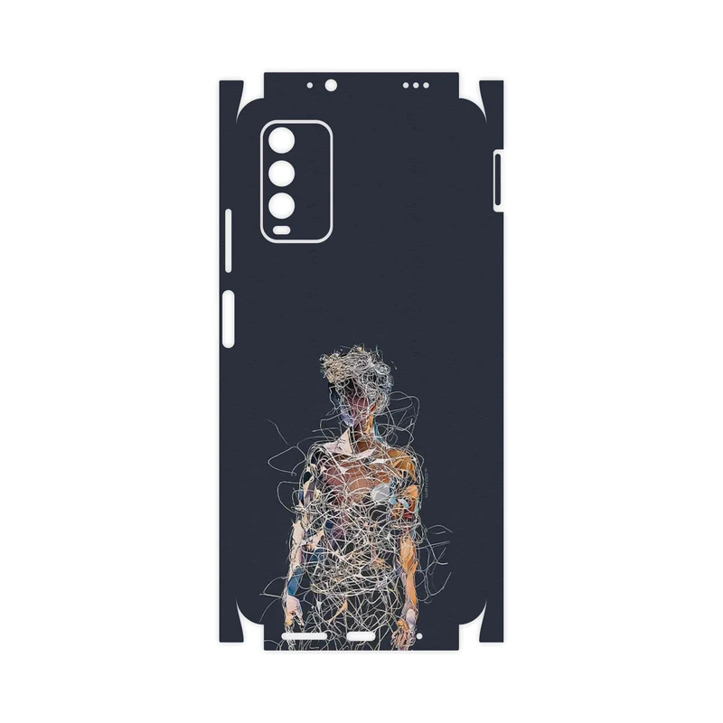 برچسب پوششی ماهوت مدل Strings Digital Art 1-FullSkin مناسب برای گوشی موبایل شیائومی Redmi Note 9 4G