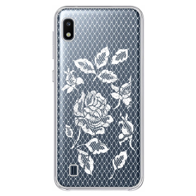 کاور مگافون طرح گل مدل C43-W مناسب برای گوشی موبایل سامسونگ Galaxy A10