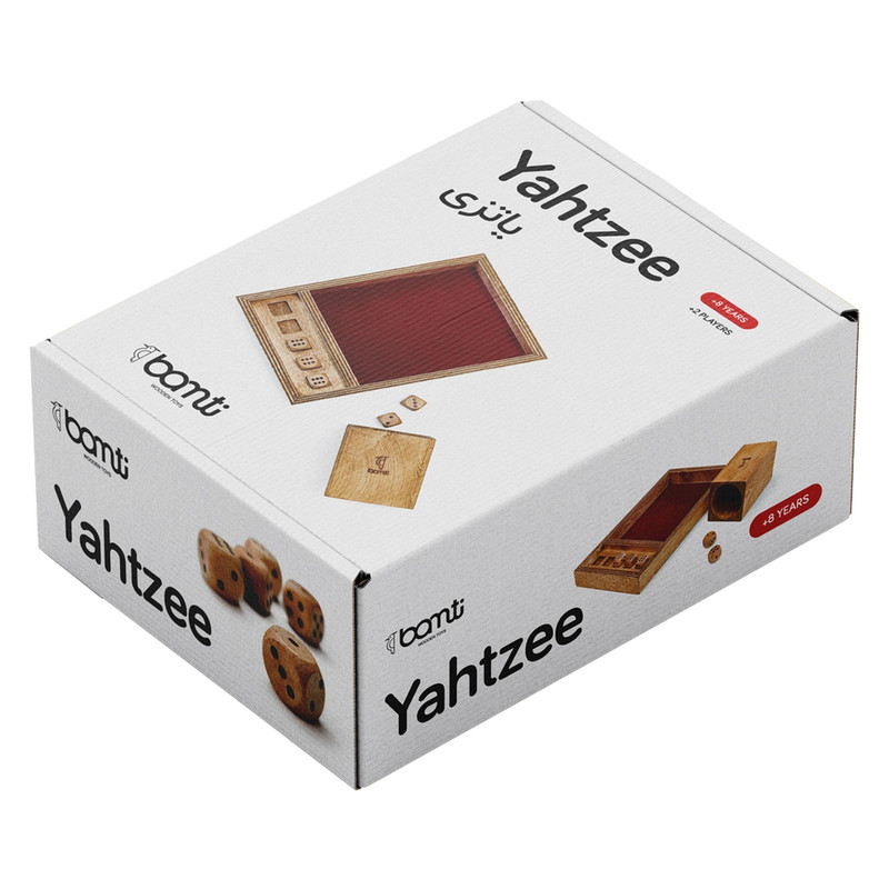 بازی فکری چوبامتی مدل یاتزی yahtzee