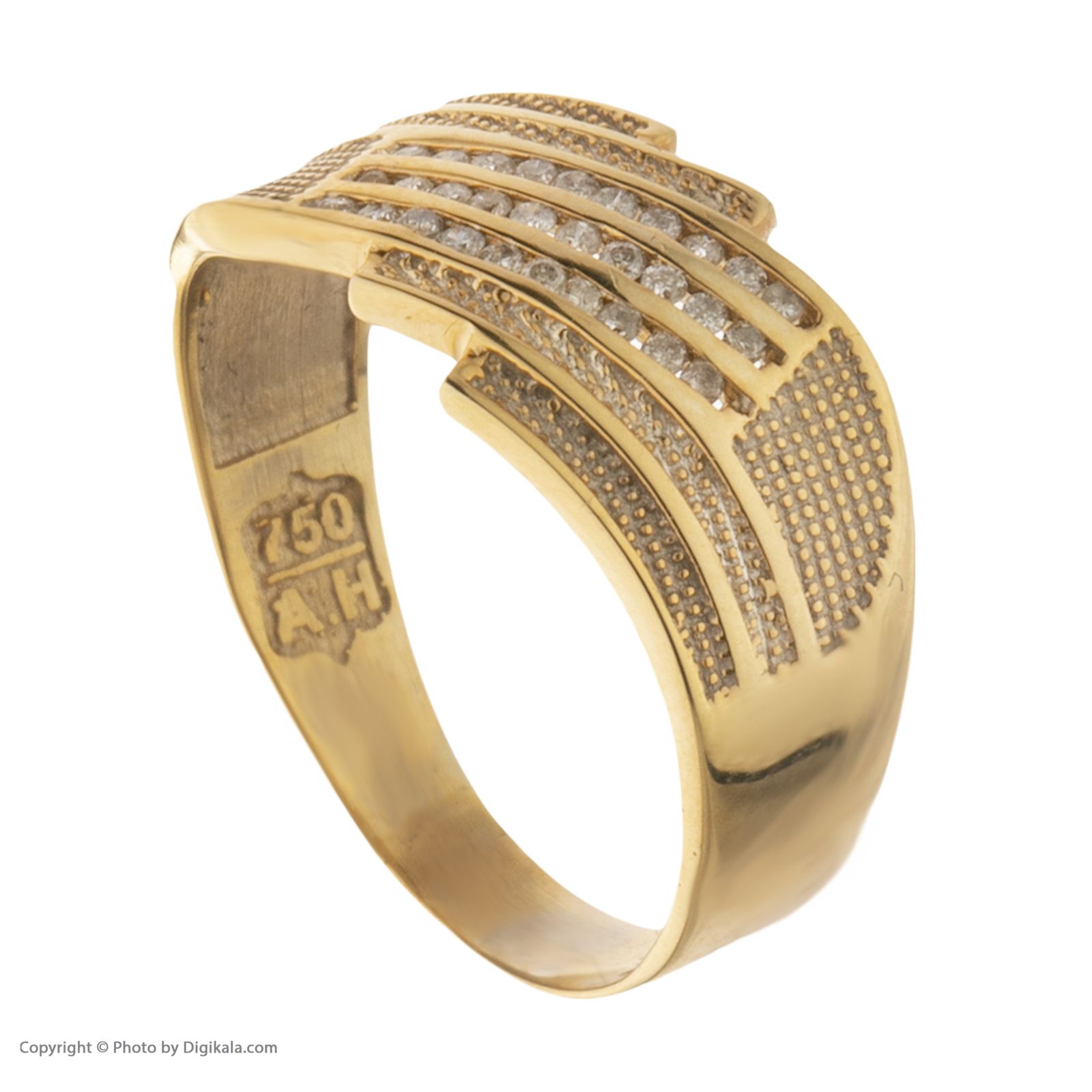 انگشتر طلا 18 عیار زنانه مایا ماهک مدل SR0448 -  - 3