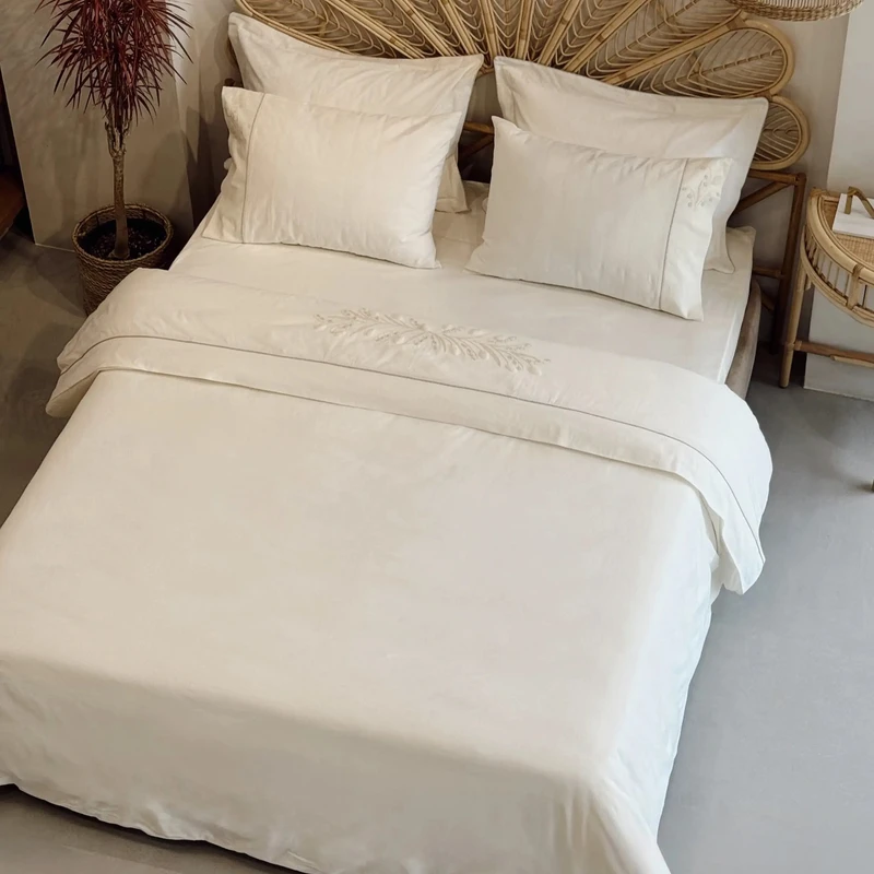 سرویس ملحفه 2 نفر 6 تکه اکوکاتن مدل Lilya