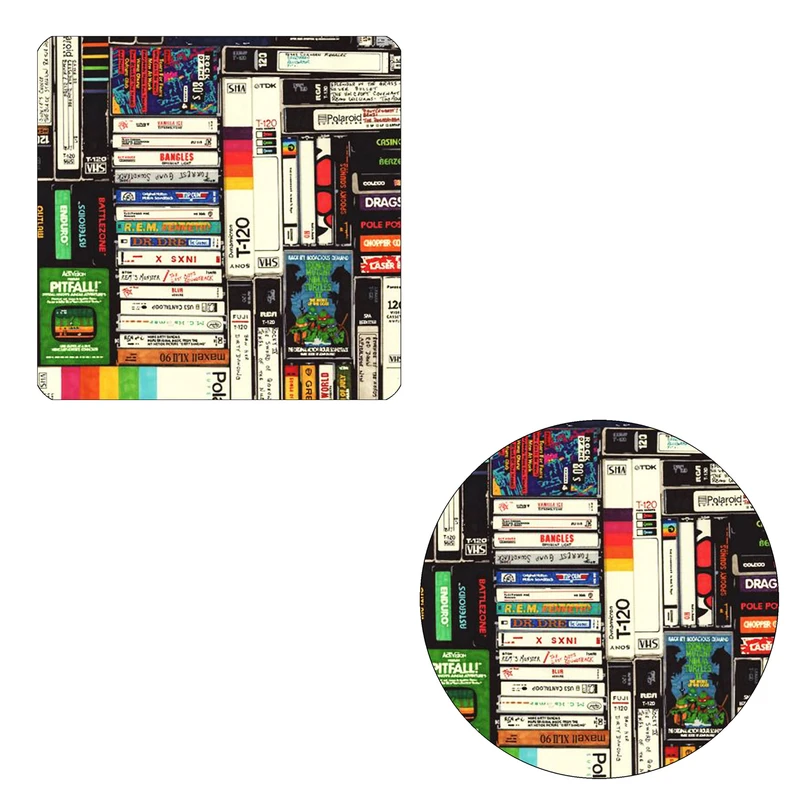 مگنت طرح نوار کاست و نوار VHS کد NIM3096 به همراه زیر لیوانی
