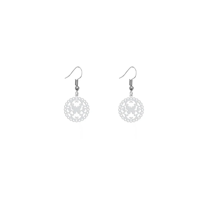 گوشواره زنانه هایکا طرح پروانه مدل ha 736