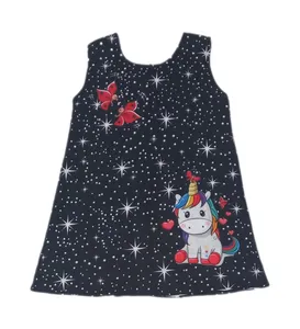 سارافون دخترانه مدل اسب تک شاخ 