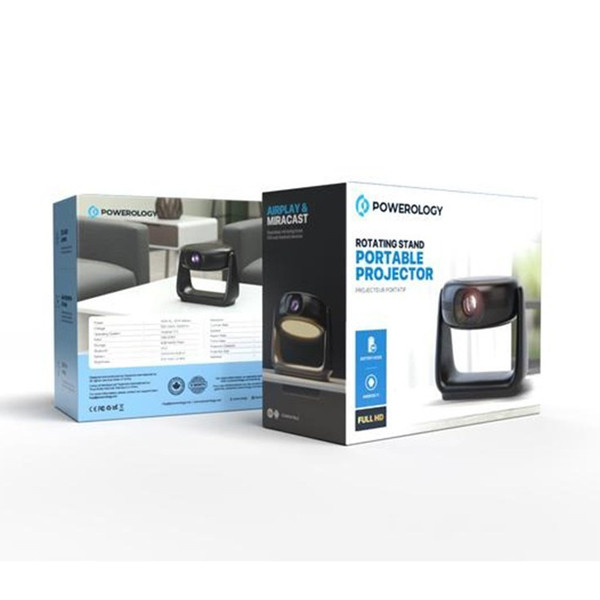 مینی ویدئو پروژکتور پاورولوجی مدل PWPRJ50-BK