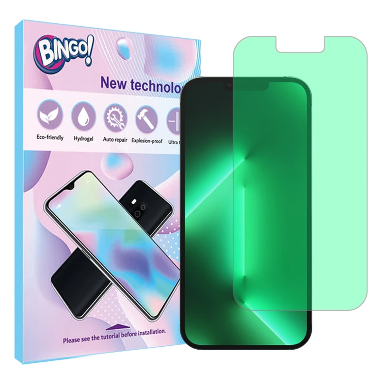 محافظ صفحه نمایش گرین لایت بینگو مدل Tough مناسب برای گوشی موبایل اپل iPhone 13 Pro Max