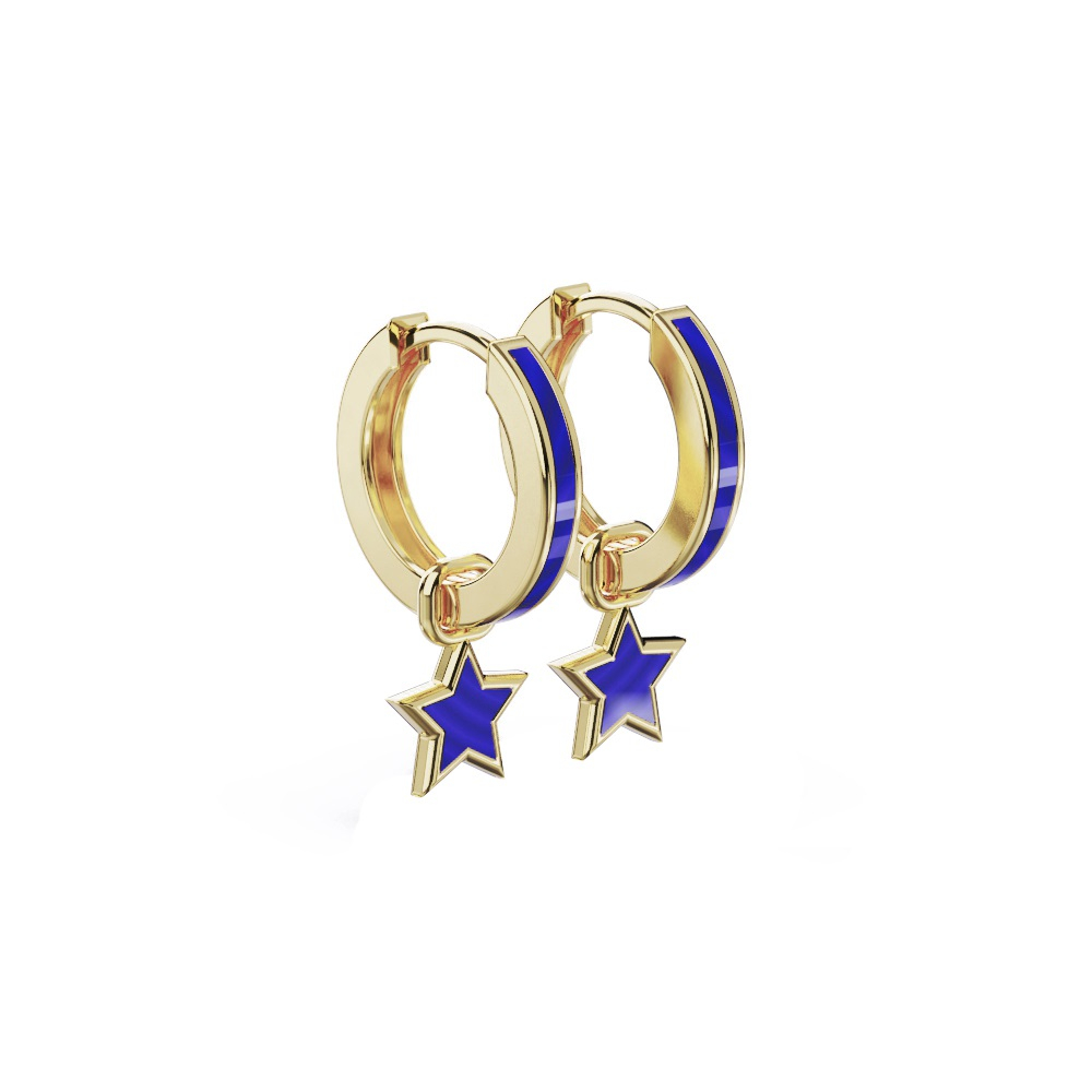 گوشواره کلیپسی طلا 18 عیار زنانه گلدم مدل E211018