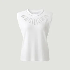 بلوز آستین تا روی شانه یقه گرد زنانه ماوی مدل 1600850