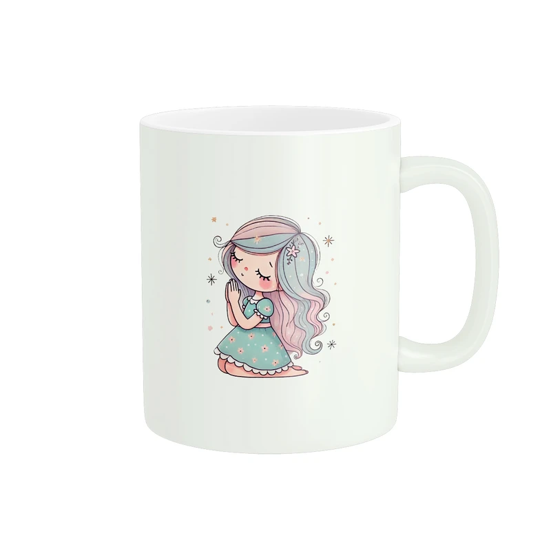 ماگ پاد آفرین طرح دخترک کد 977