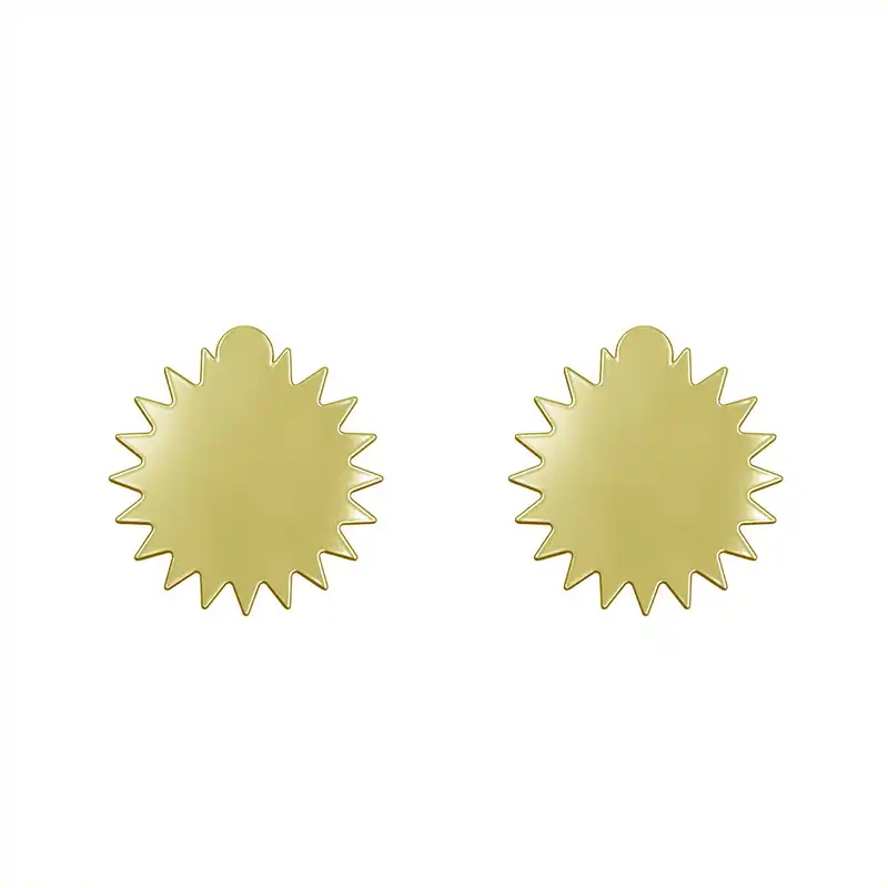 گوشواره طلا 18 عیار زنانه مدوپد مدل ستاره کد GA1-15620