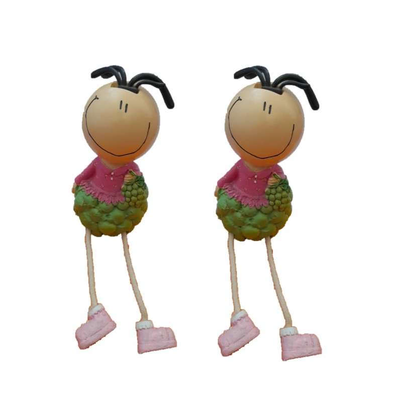 مجسمه مدل پا آویز طرح میوه ای مجموعه دو عددی