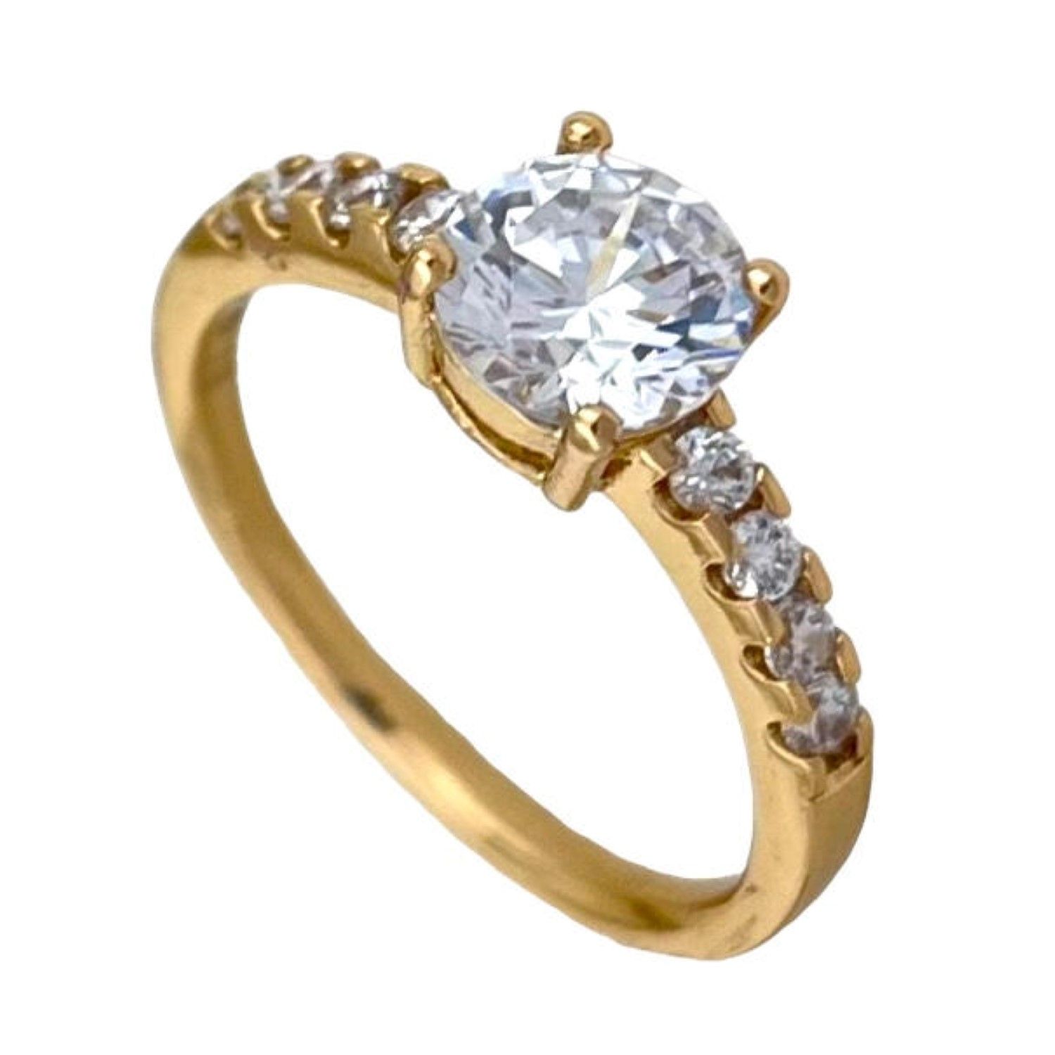 انگشتر زنانه ژوپینگ مدل تک نگین سولیتر کد R4536 -  - 1