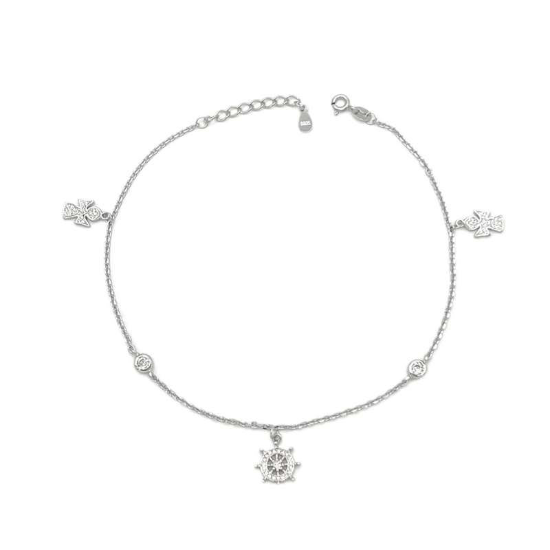 پابند نقره زنانه مدل NG8505 پابند نقره زنانه مدل NG8505