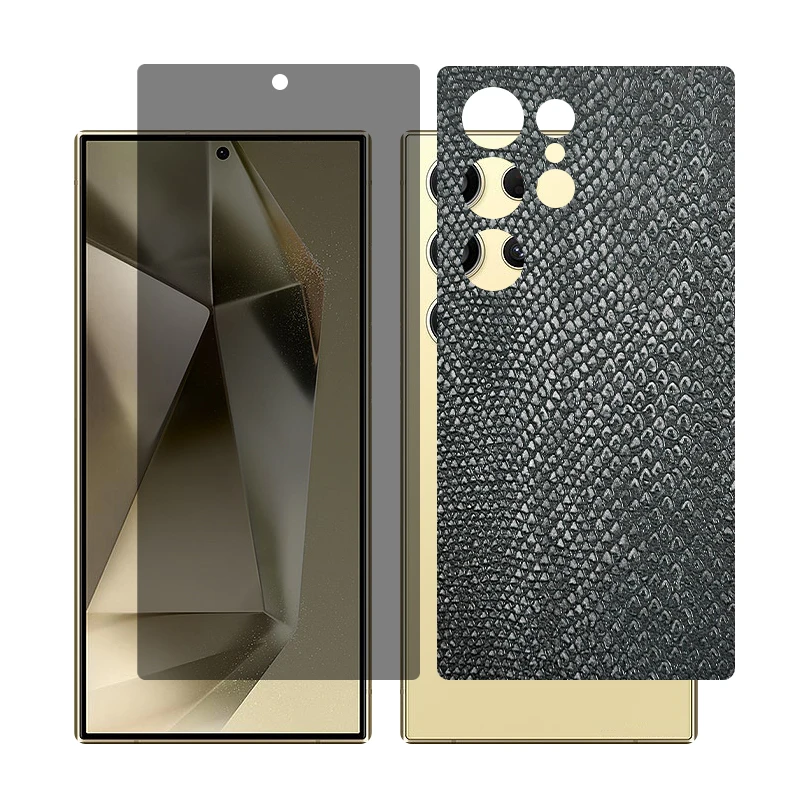 محافظ صفحه نمایش حریم شخصی گلس مدل Together مناسب برای گوشی موبایل سامسونگ Galaxy S22 Ultra به همراه برچسب پوششی پشت گوشی 