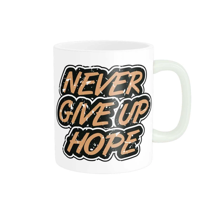 ماگ پاد آفرین طرح جمله انگیزشی  Never give up کد 2007