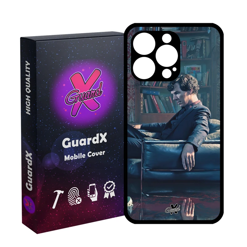 کاور گارد ایکس طرح شرلوک مدل Glass10519 مناسب برای گوشی موبایل اپل iPhone 13 Pro