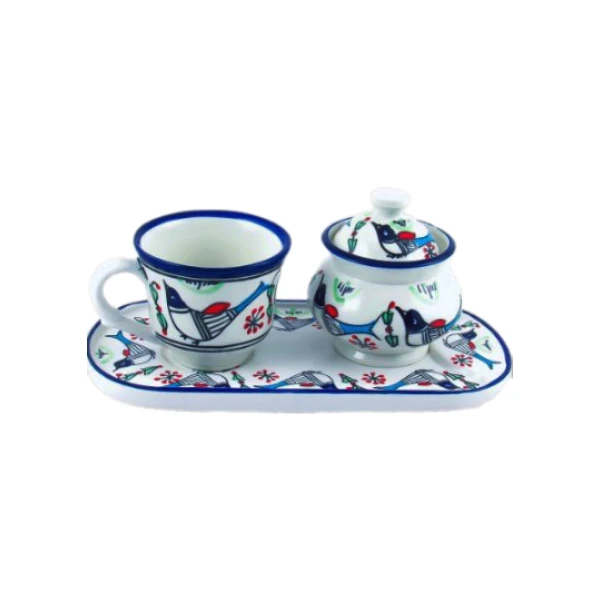 سرویس چای خوری 3 پارچه مدل گل مرغ