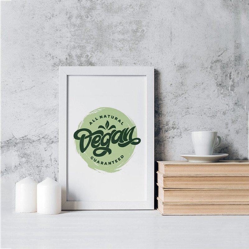 تابلو خندالو مدل وگن Vegan کد 31119