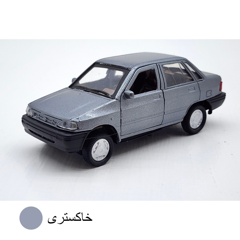 ماشین بازی ناب سل مدل فلزی درب بازشو پراید طرح عقبکش