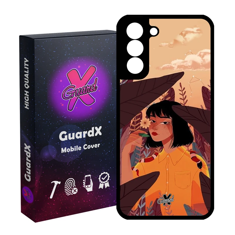کاور گارد ایکس طرح Girl مدل Glass10327 مناسب برای گوشی موبایل سامسونگ Galaxy S21 FE