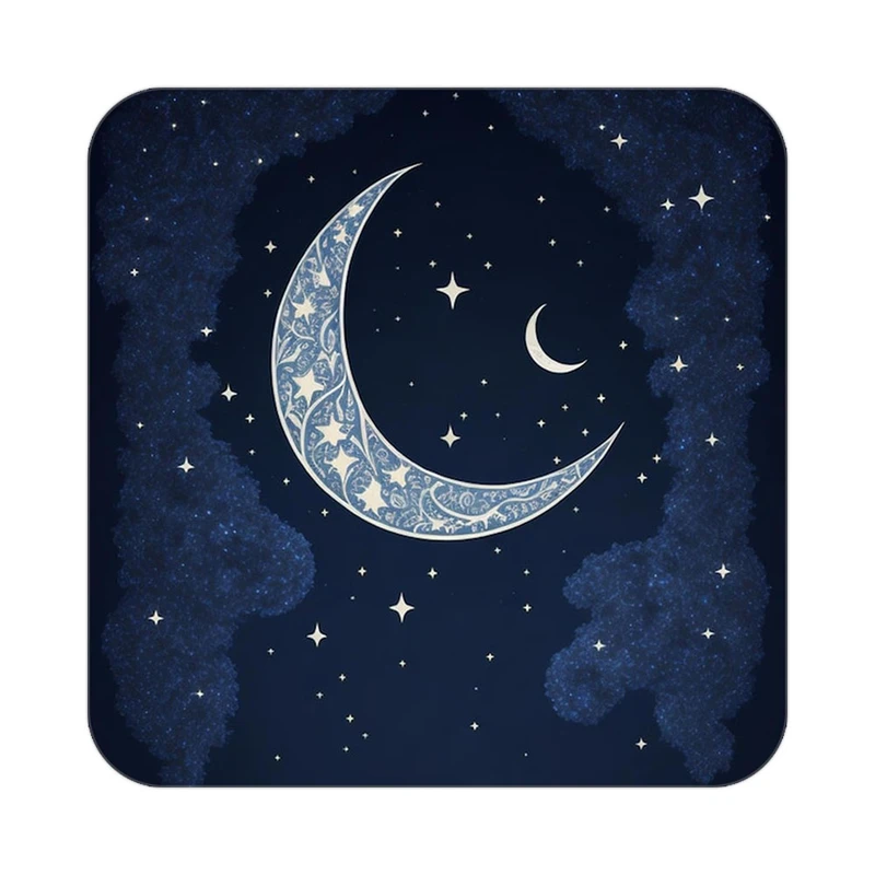 زیر لیوانی کاکتی طرح ماه و ستاره مدل mp52709