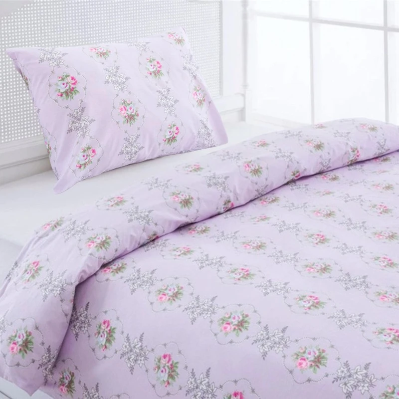 سرویس ملحفه انگلیش هوم مدل Winter Rose یک نفره 2 تکه